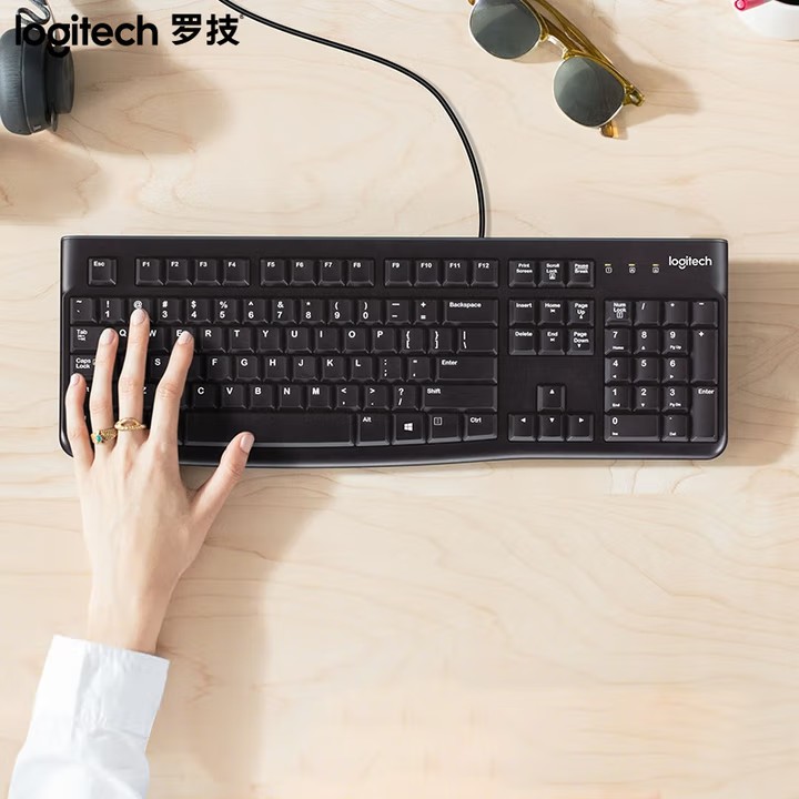 罗技/Logitech M120 键盘 有线键盘